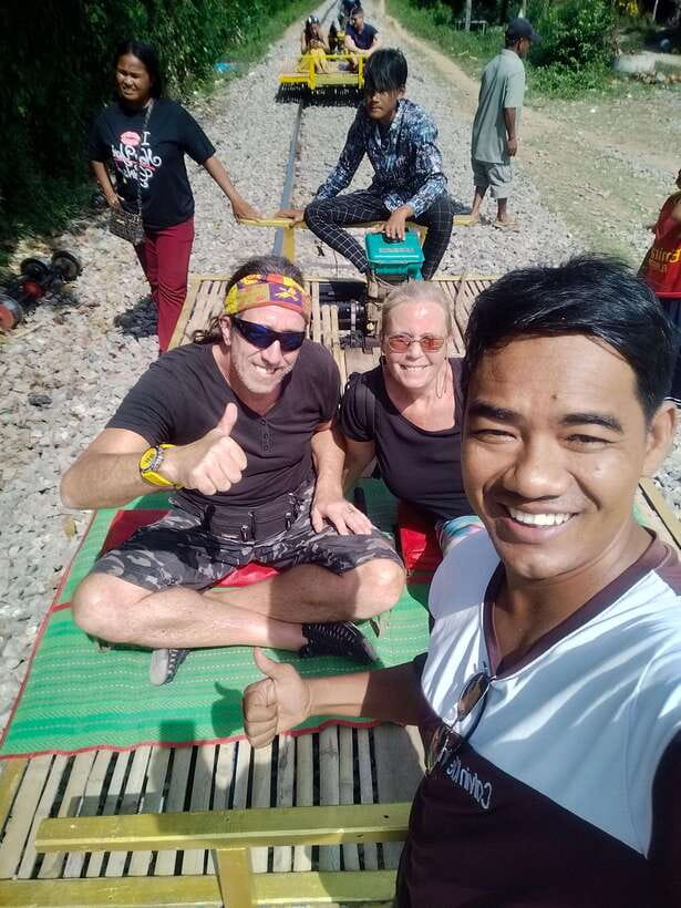 Afternoon Tour: Bamboo Train, Killing Cave &Bat Cave - Waiting for millions of bats at dusk