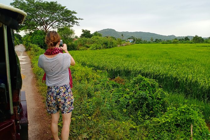 Afternoon Tour BambooTrain & Bat Cave - Rice fields and village roads outside town