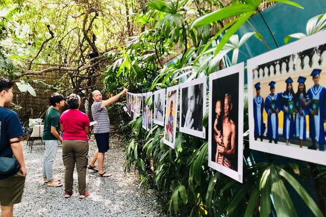 An Afternoon of Contemporary Art in Phnom Penh by Tuk Tuk - A quiet garden finish with art, drinks, and small bites