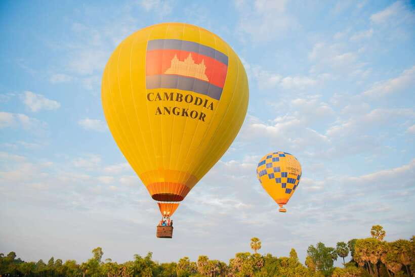 Angkor Stunning Hot Air Balloon - From your hotel to the launch site
