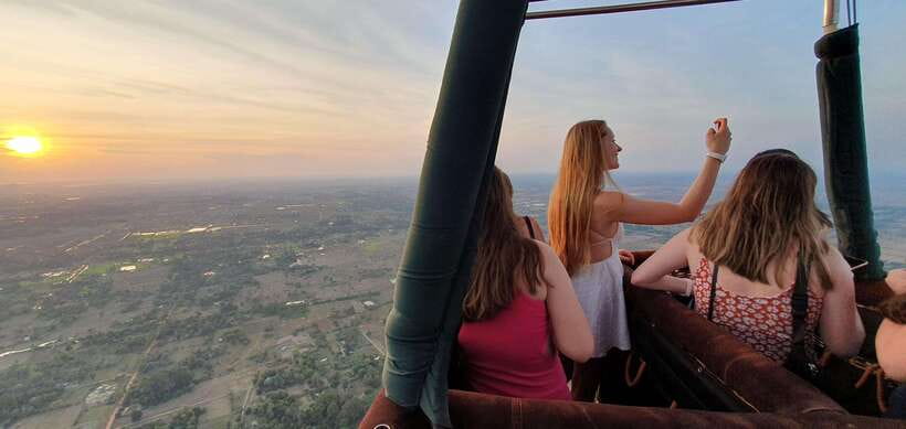 Angkor Stunning Hot Air Balloon - Villages, children, and the candy question