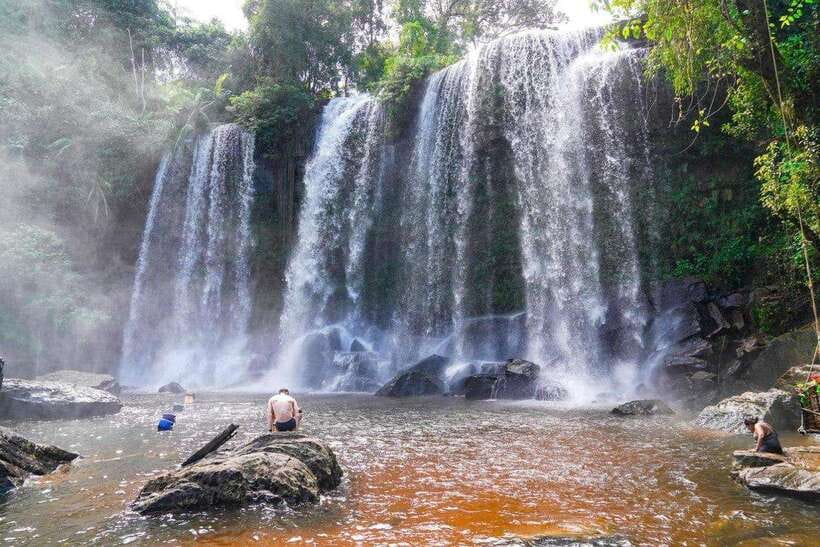 Angkor Wat five Days Tour including Sambor Prei Kuk - Day 4: Phnom Kulen’s waterfall and sacred riverbed