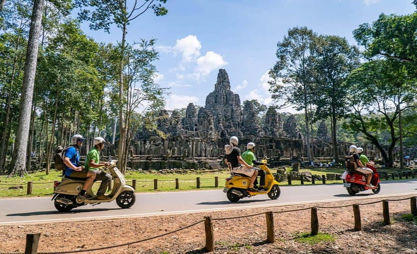 Angkor Wat: Guided Vespa Tour / Tuk Tuk or Car - Why the Vespa makes sense at Angkor