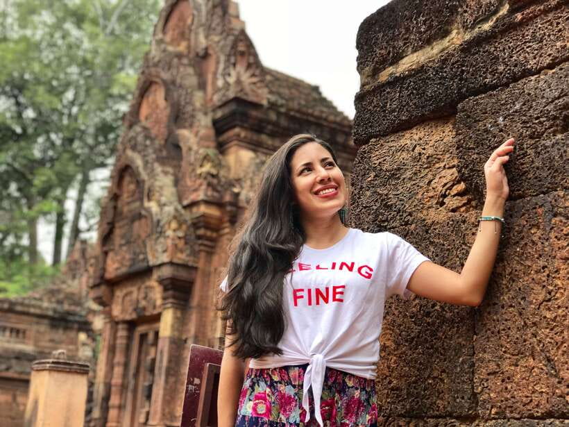 Angkor Wat Sunrise, Banteay Srei, Bayon & Ta Prohm Temple - Banteay Srei and the pink sandstone carvings