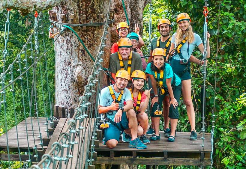 Angkor Zipline Eco-Adventure Canopy Tour - Flying through the Angkor rainforest