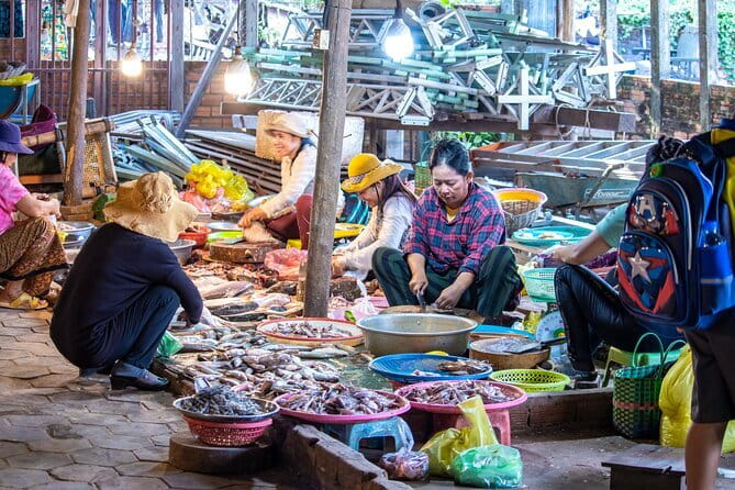 Authentic Siem Reap: Tuk Tuk Countryside and Sunset Tour - Basket making, bamboo, and the spiritual houses