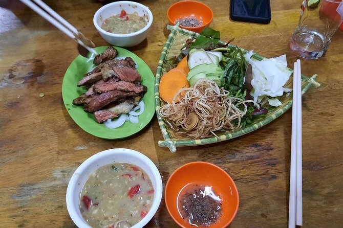 Authentic Walking Food Tour with Local Guide - Green fish curry and fresh rice noodles