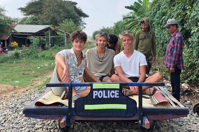 Battambang Private afternoon tour bamboo train bat cave & village - The bamboo train: a strange and enjoyable hour