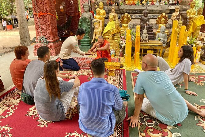 Buddhist Monastery with Monks Water Blessing - Visiting the monastery before the blessing