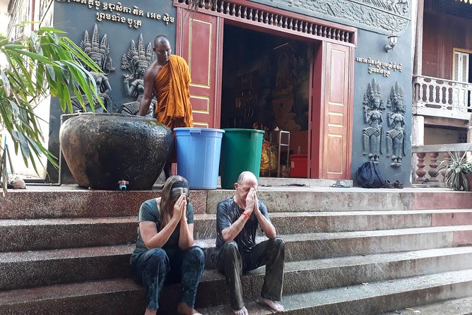 Buddhist Water Blessing and Real Life Experience with Local - The local market and everyday Cambodian life