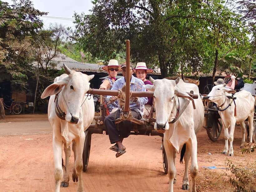 Cambodia Cooking Class, Oxcart Ride with Local Village Tour - Shopping for ingredients at a Cambodian market