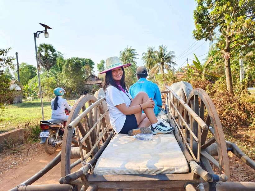 Cambodia Cooking Class, Oxcart Ride with Local Village Tour - An ox cart ride through village life