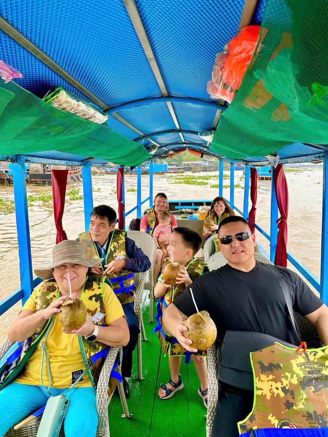 From HCM: Mekong Delta Floating Market 3days exit Phnom Penh - Honey tea, cooking, and lunch in a village garden