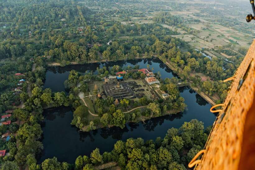 From Krong Siem Reap: Angkor Hot Air Balloon Ride w/ Pickup - What this balloon ride actually offers