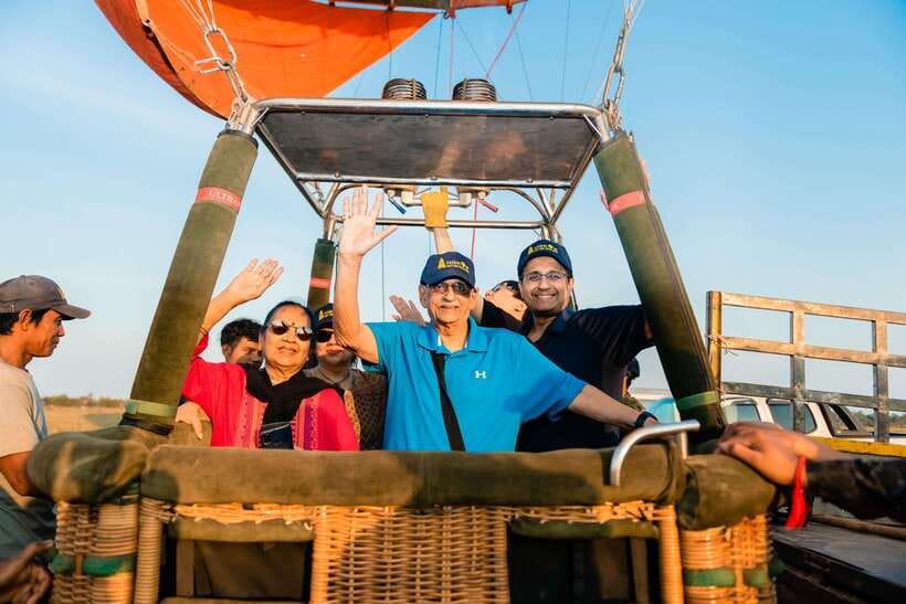 From Krong Siem Reap: Angkor Hot Air Balloon Ride w/ Pickup - Hotel pickup and the ride to the launch area