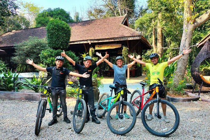 Full-Day Bike Tour in Siem Reap with Zipline - Victory Gate and Bayon From Less Familiar Angles