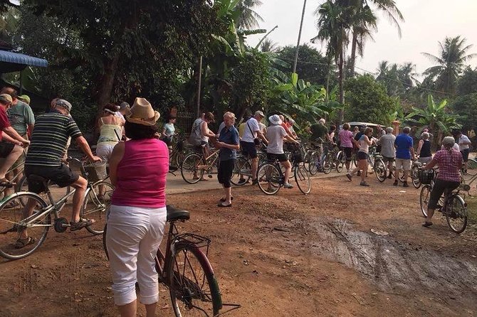 Half day morning bicycle tour to Explore local livelihood and test local snacks - The ride out through rice country