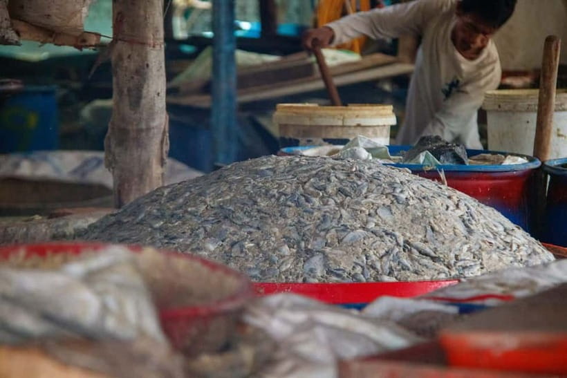 Handicraft tour/rice paper,/rice wine/bat cave Sun Set - Ek Phnom, roadside food, and the crocodile stop