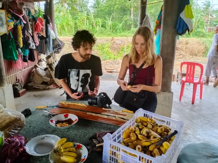 Handicraft tour/rice paper,/rice wine/bat cave Sun Set - Lunch around noon, with two different moods