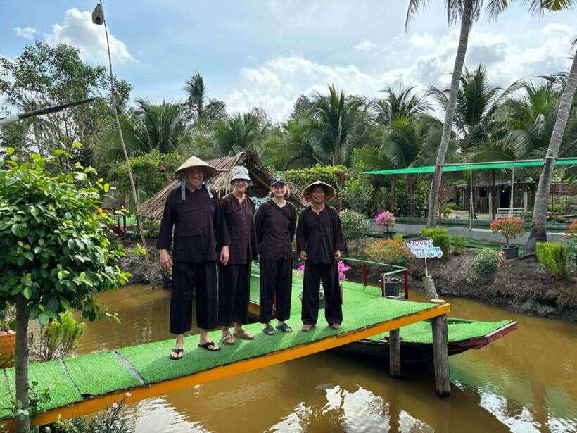 Ho Chi Minh City: 2-Day Bike & Kayak Mekong Delta Tour - Family Tiny Garden and the first bicycle ride