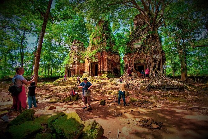 Koh Ker & Beng Mealea Temple Full-Day Private Tour from Siem Reap - Prasat Pram and the pleasure of smaller ruins