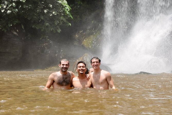 Kulen Mountain Waterfalls the National Park - Cooling off at Phnom Kulen Waterfall