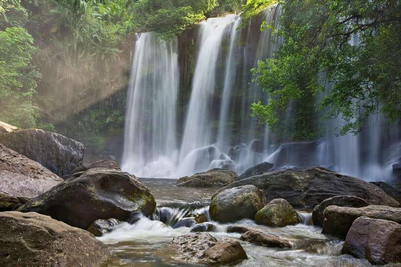 Kulen Waterfall Phnom Kulen Siem Reap - Reading the River of a Thousand Lingas