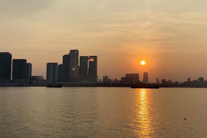Mekong River in Phnom Penh sunset Cruise - Leaving the City Behind on the Mekong