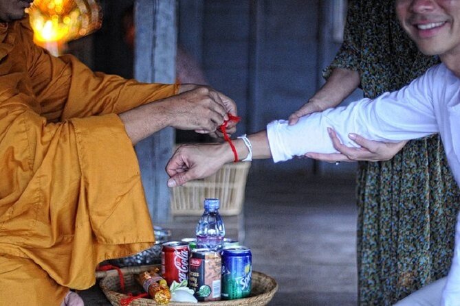 Monk Blessing Ceremony - Chanting, singing, and the water blessing