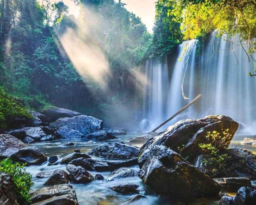 Motos Tour adventure Kulen Mountain - Thousand Linga River and the mountain’s cliff views