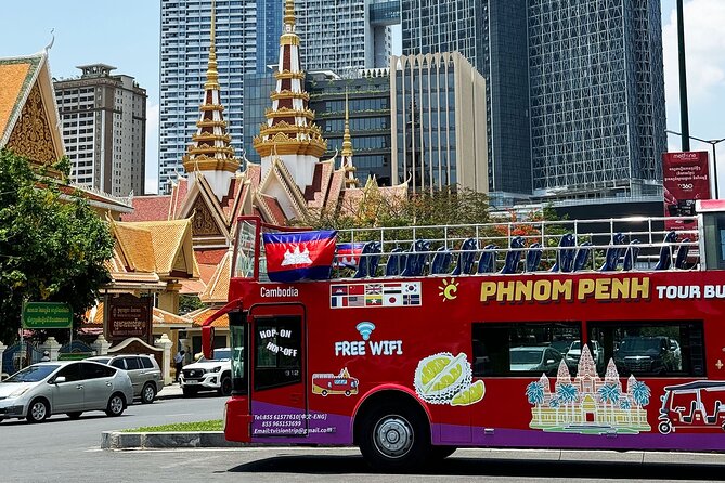 Phnom Penh Hop-on Hop-off Bus with Free Boat Cruise 1 Day Pass - Central Market and the city’s changing center