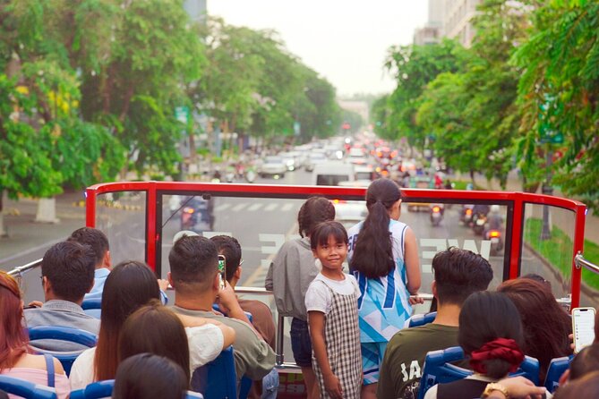 Phnom Penh Hop-on Hop-off Bus with Free Boat Cruise 1 Day Pass - NagaWorld2, Golden Street, and Chinatown