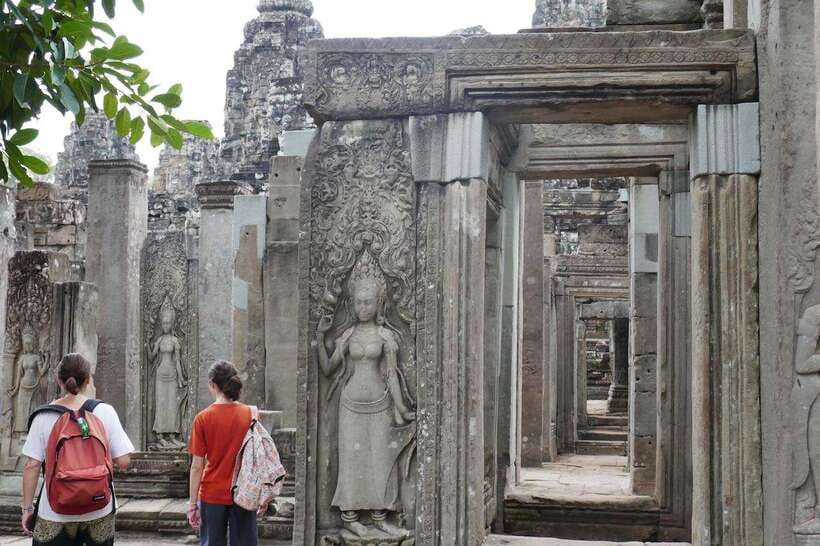 Private Angkor Sunrise, Guide Breakfast and Tuktuk included - The Elephant Terrace shows royal ceremony
