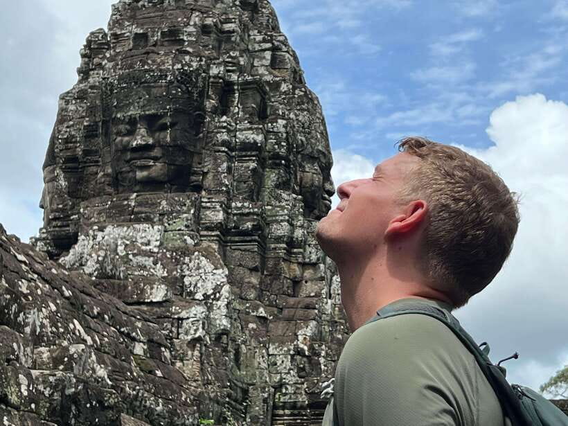 Private Angkor Wat Sunrise Tour with Lunch - Bayon’s smiling stone faces