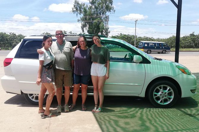 Private Transfer Siem Reap - Phnom Penh with Stop Sightseeing - The car, driver, and private group setup