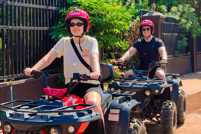 Quad Bike Ride Explore Local Villages - Leaving town by local roads