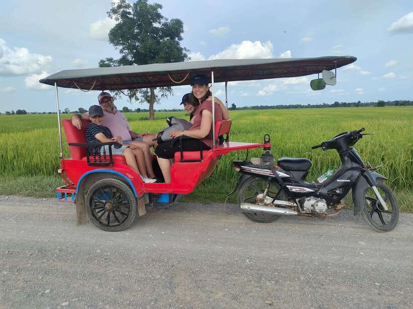 Secret Countryside Rice fields-Bamboo Train/Bat Cave - Odambang village and the rice-field roads