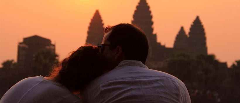 Siem Reap: Angkor Sunrise Jeep Tour / SUV Car Available - Sunrise at Angkor Wat, before the heat builds