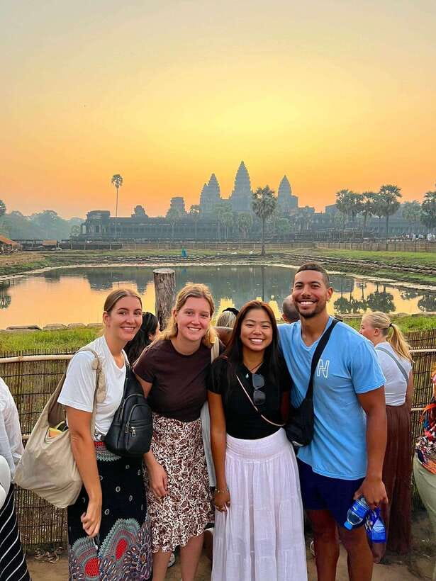 Siem Reap: Angkor Wat Sunrise and Full-Day Sightseeing Tour - The South Gate and its stone-lined causeway