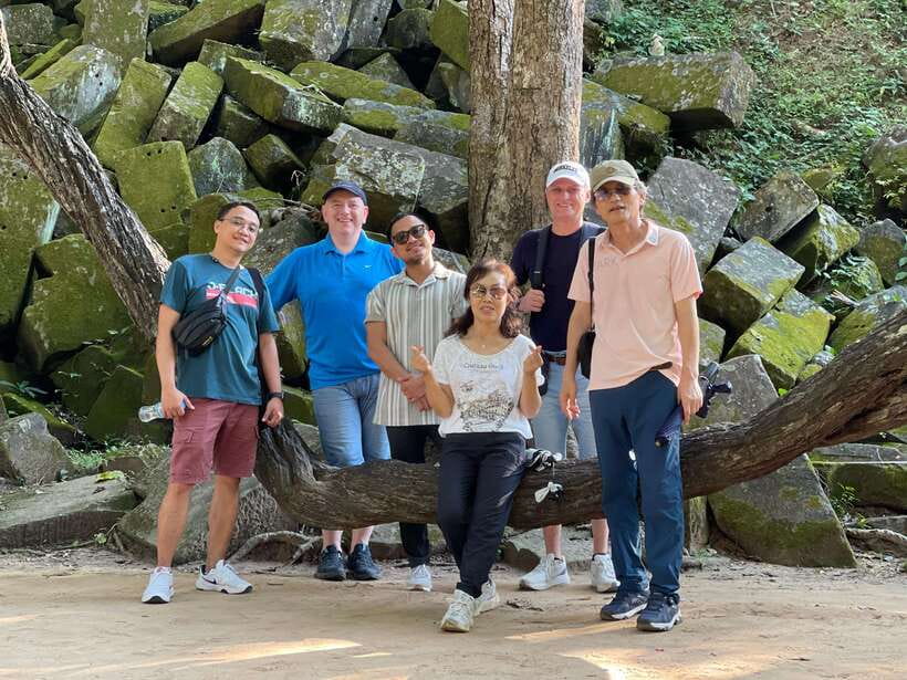 Siem Reap: Beng Mealea, Banteay Srei & Kulen Waterfall Trip - Cooling off at Kulen Waterfall