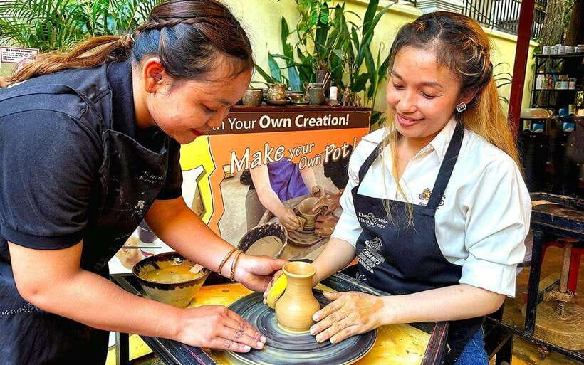 Siem Reap: Cambodian Pottery Class - Learning from Cambodian ceramic artists
