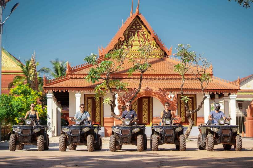 Siem Reap: Countryside Quad Bike Sunset Adventure - Washing off the mud before returning