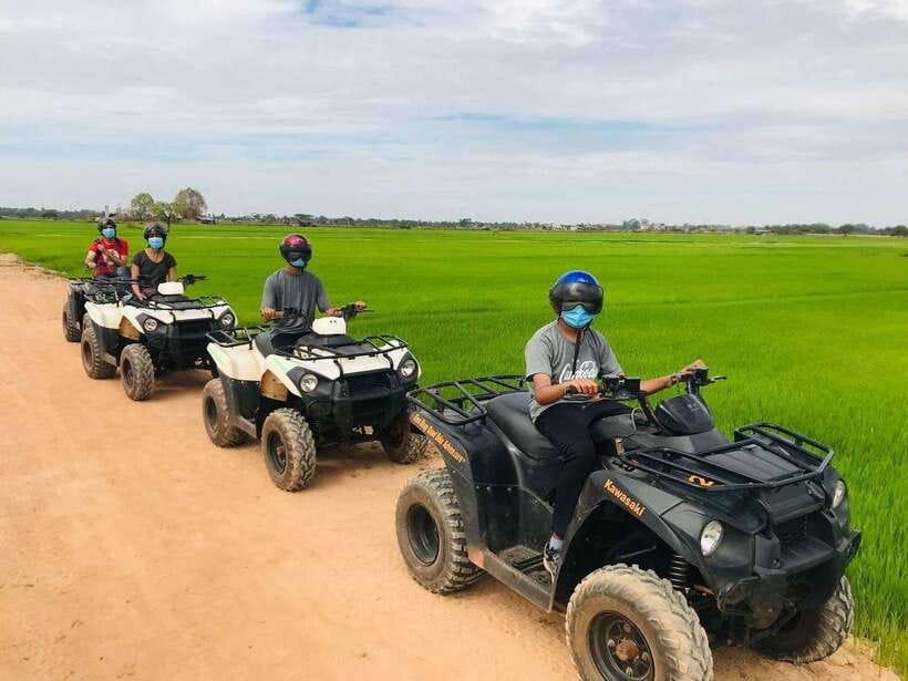 Siem Reap: Countryside Quad Tour - Getting comfortable on the Polaris Trailboss 330