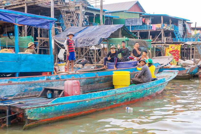 Siem Reap Floating Village Sunset Jeep Tour or SUV Car - A traditional village and a quiet monastery