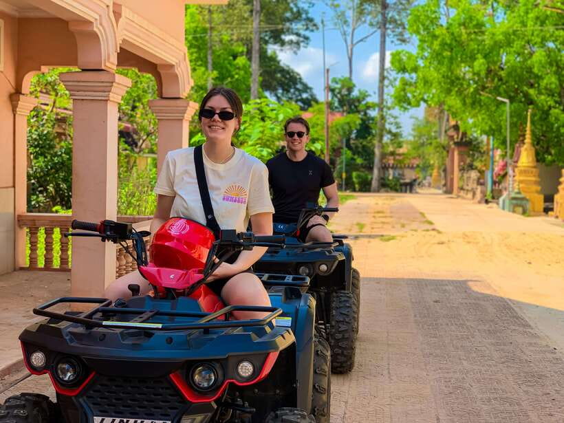 Siem Reap: Khmer Village and Fish Farm ATV Tour - From paved roads to Khmer village lanes