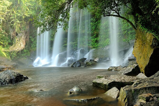 Siem Reap Outdoor Private Tour (Waterfalls 50km from Siem Reap) - The 1000 Lingams beneath the riverbed