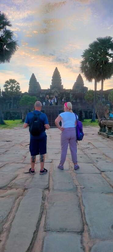 Siem Reap Private Tour: Angkor Wat Sunrise And Banteay Srei - Sunrise among Angkor Wat’s five towers