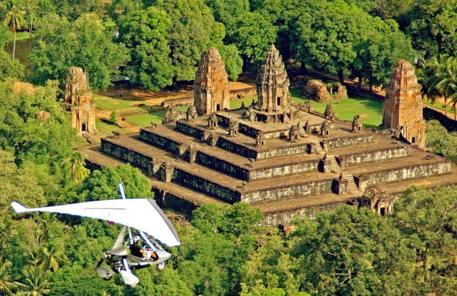 Sky Venture Microlight Siem Reap - Sunrise or sunset over Siem Reap