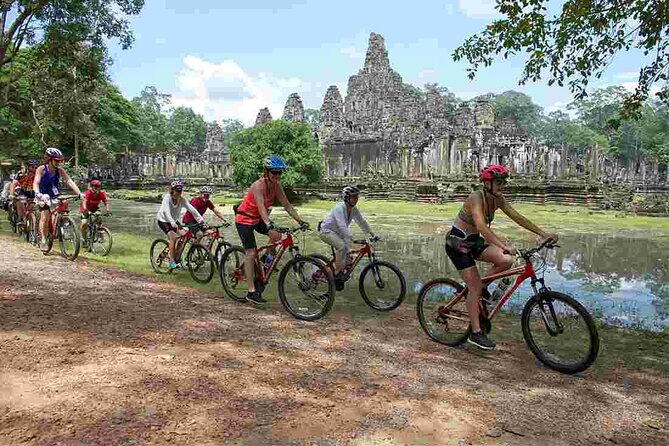 Sunset or sunrise bicycle tour around Angkor Wat and nearby temples - Angkor Thom and the faces of Bayon