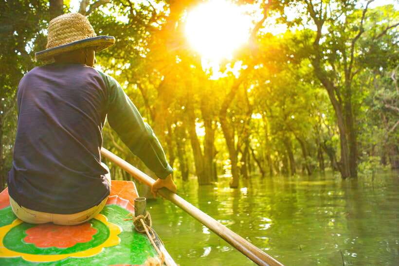 Sunset Over the Tonle Sap Lake and Visit Floating Village - From your hotel to Chong Kneas